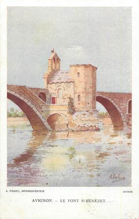 .CPA  FRANCE 84 "  Avignon, Le Pont St Bénézet"