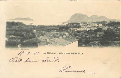 .CPA FRANCE 13 "La Ciotat, Vue générale"