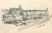 13 Bouch Du Rhone .CPA FRANCE 13 "La Ciotat, L'église et le quai Ganteaume"