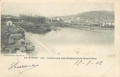 .CPA FRANCE 13 "La Ciotat, Chantiers des Messageries maritimes"