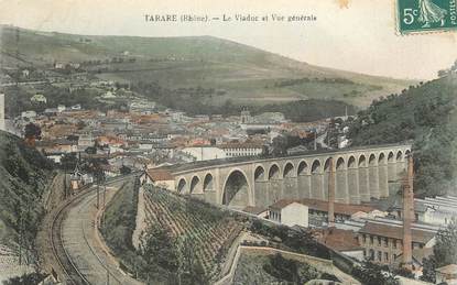 .CPA   FRANCE 69 " Tarare, Le viaduc et vue générale"