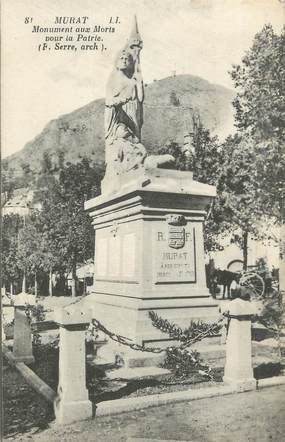 . CPA   FRANCE 15 " Murat,  Le monument aux morts"
