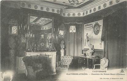 . CPA   FRANCE 15 "  Clavières Ayrens, Chambre du Prince Henri d'Orléans"