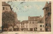 15 Cantal . CPA  FRANCE 15 "Pleaux, La place"