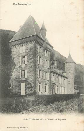 . CPA  FRANCE 15 "St Paul de Salers, Château de Lapierre"