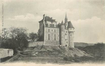 . CPA  FRANCE 15  "Près de Vébret, Le château de Couzan"