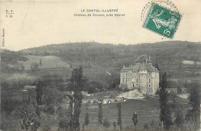 . CPA  FRANCE 15  "Près de Vébret, Le château de Couzan "