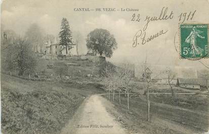 . CPA  FRANCE 15  "Vezac, Le château"