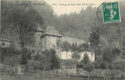 . CPA  FRANCE 15  "Près de Vic sur Cèze, Le château de Cols"