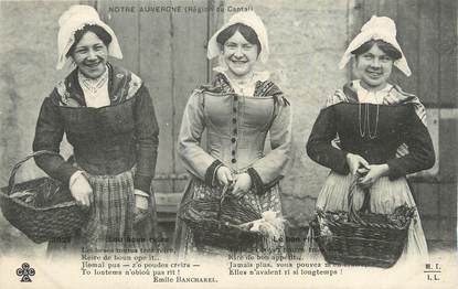 . CPA  FRANCE 15  "Région du Cantal"/ FOLKLORE