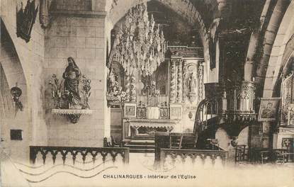 . CPA  FRANCE 15  "Chalinargues, Intérieur de l'église"