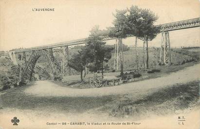 . CPA  FRANCE 15  "Garabit, le Viaduc et la route de St Flour"
