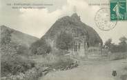 15 Cantal . CPA  FRANCE 15  "Fontanges, Chapelle creusée "