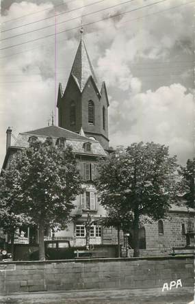 . CPSM  FRANCE 15  "Neuveglisse, L'église et la Poste"