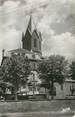 15 Cantal . CPSM  FRANCE 15  "Neuveglisse, L'église et la Poste"