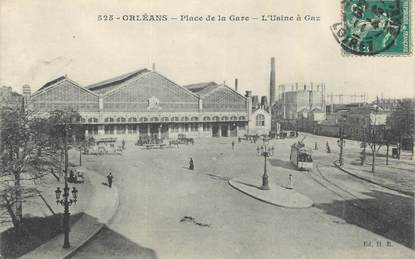 . CPA FRANCE 45 "Orléans, Place  de la gare"