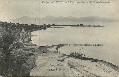 CPA FRANCE 06 "Env. de Cannes, L'Esterel vue prise de l'Ile Sainte Marguerite"