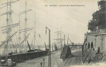 . CPA  FRANCE 44 "Nantes, Le port et le quai d'Aiguillon"