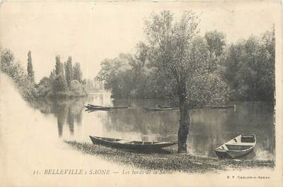 . CPA  FRANCE 69 "Belleville sur Saone, Les bords de la Saône"