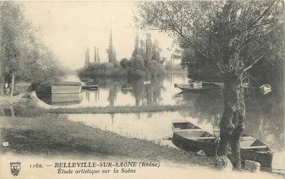 . CPA  FRANCE 69 "Belleville sur Saône, Etude artistique de la Saône"