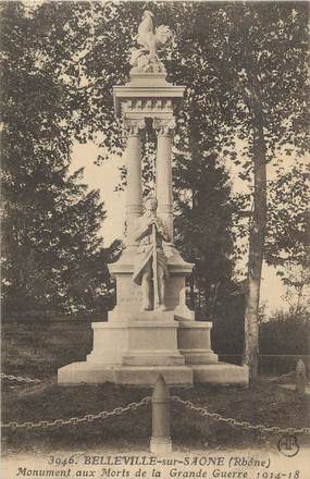 . CPA  FRANCE 69 "Belleville sur Saône, Monument aux morts"