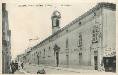 . CPA  FRANCE 69 "Belleville sur Saône, Hôtel Dieu"