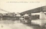 69 RhÔne . CPA  FRANCE 69 "Belleville sur Saône, Le port  et le pont"