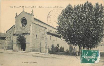 . CPA  FRANCE 69 "Belleville sur Saône, Eglise"