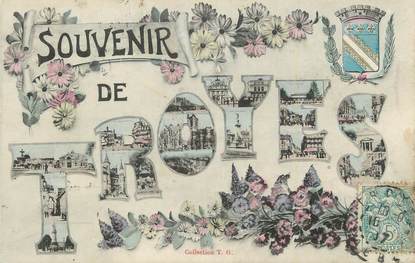 . CPA   FRANCE 10 "Troyes, Souvenir de Troyes"