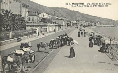 CPA FRANCE 06 "Menton, promenade du Midi" / ANE