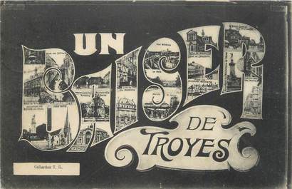 . CPA   FRANCE 10 "Troyes, Un baiser de Troyes"
