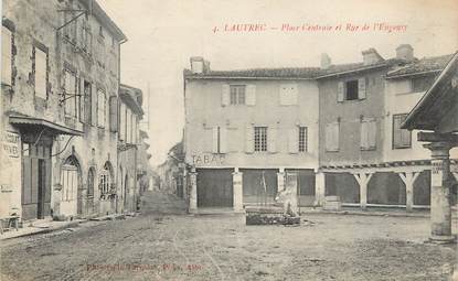 CPA FRANCE 81 "Lautrec, Place centrale et rue de l'Engousy"