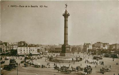 CPA FRANCE 75011 "Paris, Place de la Bastille"