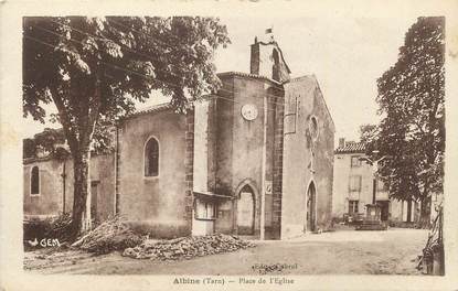 CPA FRANCE 81 "Albine, Place de l'église".