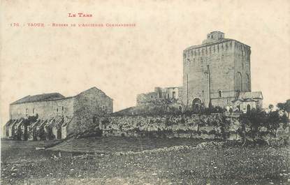CPA FRANCE 81 "Vaour, Ruines de l'ancienne commanderie" / TEMPLIERS.