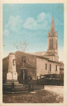 CPA FRANCE 81 "Villefranche d'Albi, Le monument et l'église ".