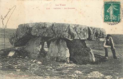 CPA FRANCE 81 "Vaour, Le dolmen" / DOLMEN .