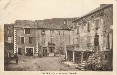 CPA FRANCE 81 "Nages, Place Centrale