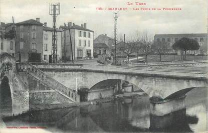 CPA FRANCE 81 " Graulhet, Les ponts de la promenade".