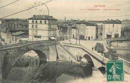 CPA FRANCE 81 " Graulhet, Les deux ponts".