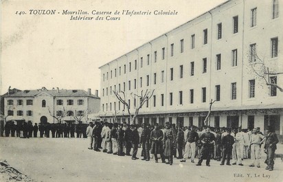 CPA FRANCE 83 "Toulon, Mourillon, caserne de l'Infanterie coloniale"