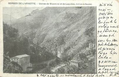CPA FRANCE 81 " Mazamet, Gorges de l'Arnette, usines de Sluomroc et de Laquière".