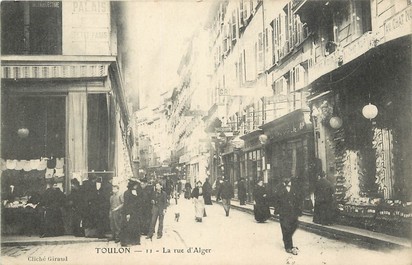 CPA FRANCE 83 "Toulon,  La Rue d'Alger"
