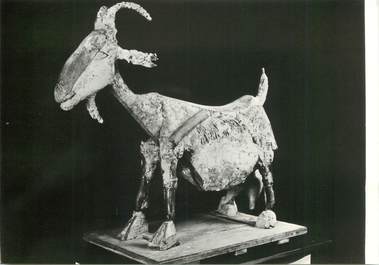 PHOTO ORIGINALE / THEME "La Chèvre dans Picasso reçoit chez lui, 1950"