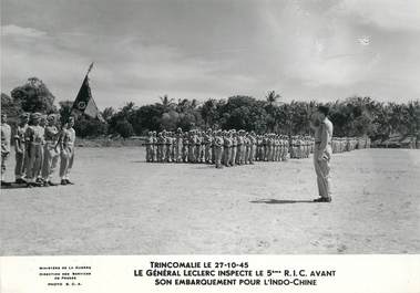 PHOTO ORIGINALE / THEME MILITAIRE "Le Général Leclerc, 1945"