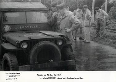 PHOTO ORIGINALE / THEME MILITAIRE "Le Général Leclerc, 1945"