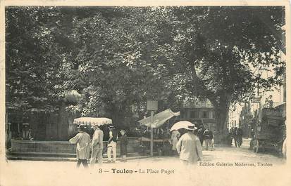 CPA FRANCE 83 "Toulon,  La Place Puget"