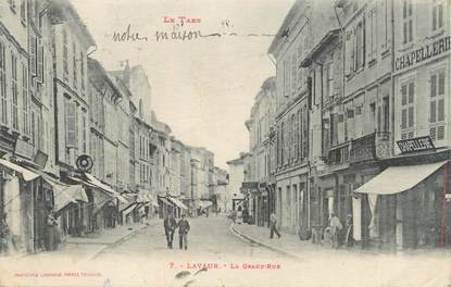 CPA FRANCE 81 " Lavaur, La grande rue ".