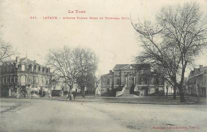CPA FRANCE 81 " Lavaur, Avenue Victor Hugo et Tribunal Civil".