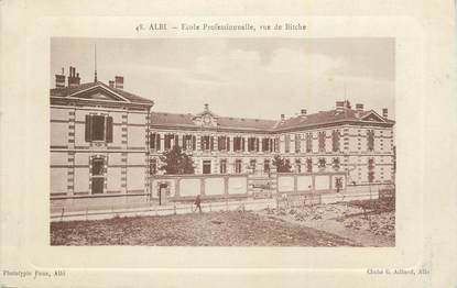 CPA FRANCE 81 "Albi, Ecole professionnelle, rue de la Bitche" .